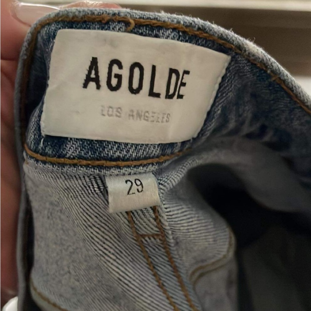 Agolde Riley High Rise Crop Jeans - Picture 3 of 4
